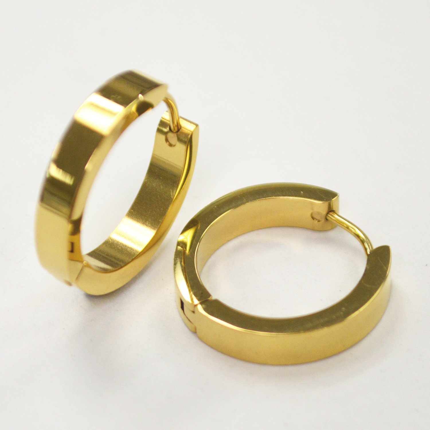 Gold IP Plated Huggies Earring 83-723G-4