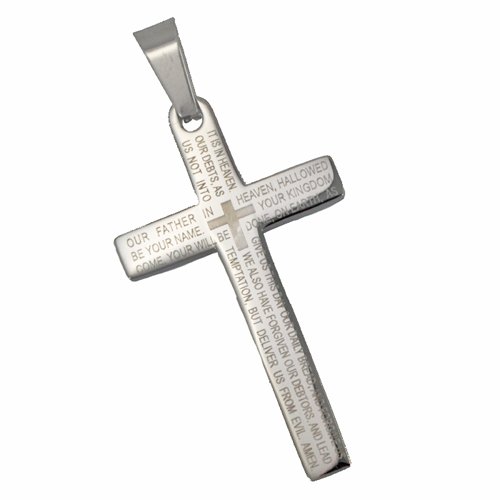 Lord's Prayer Cross Pendant 86-1389S