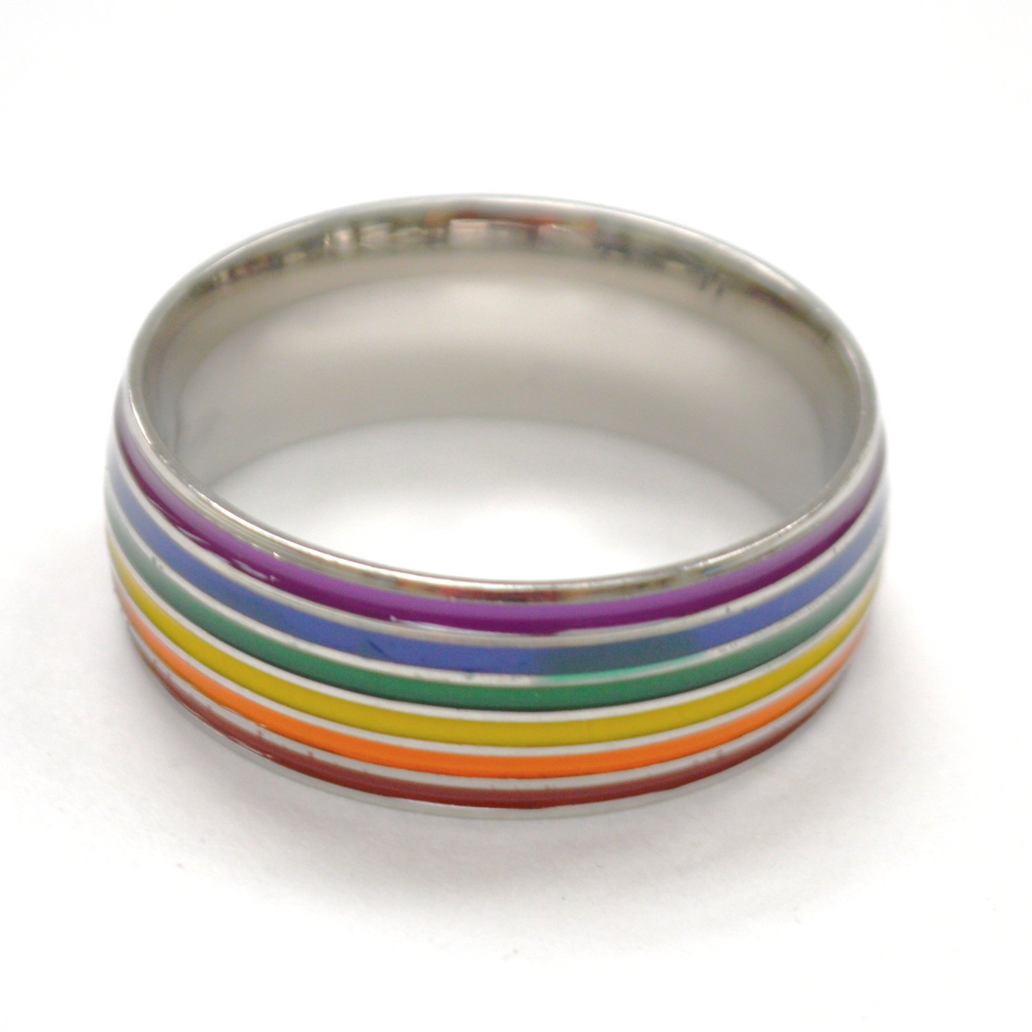Rainbow Pride Stainless Steel Ring 81-1681