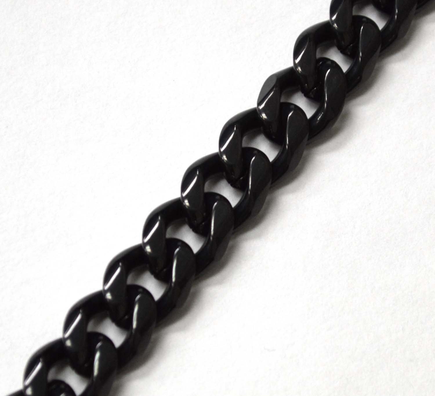 11mm Miami Cuban Black Chain     85-239B-Mia-11