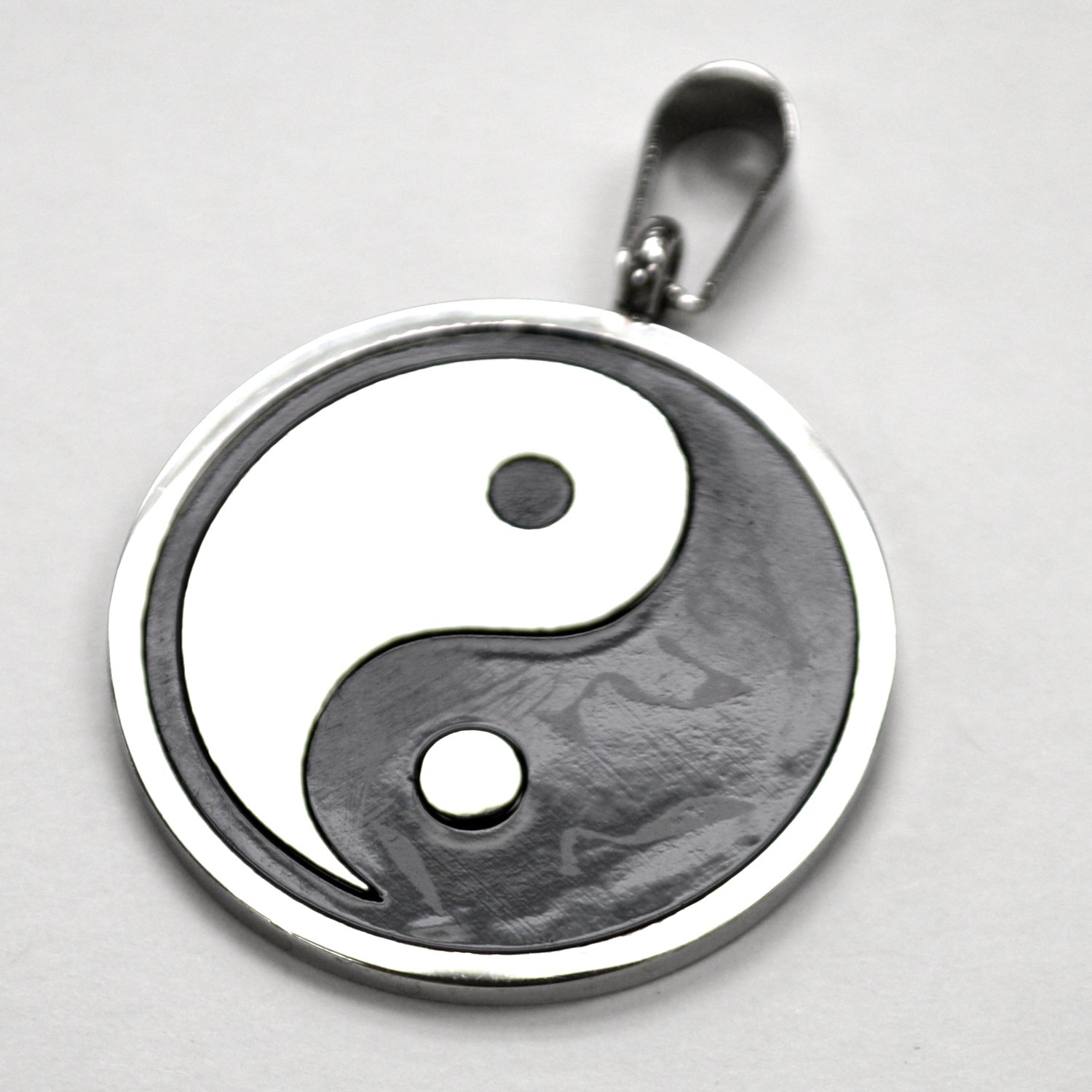 Ying and Yang Stainless Steel Pendant 86-2981