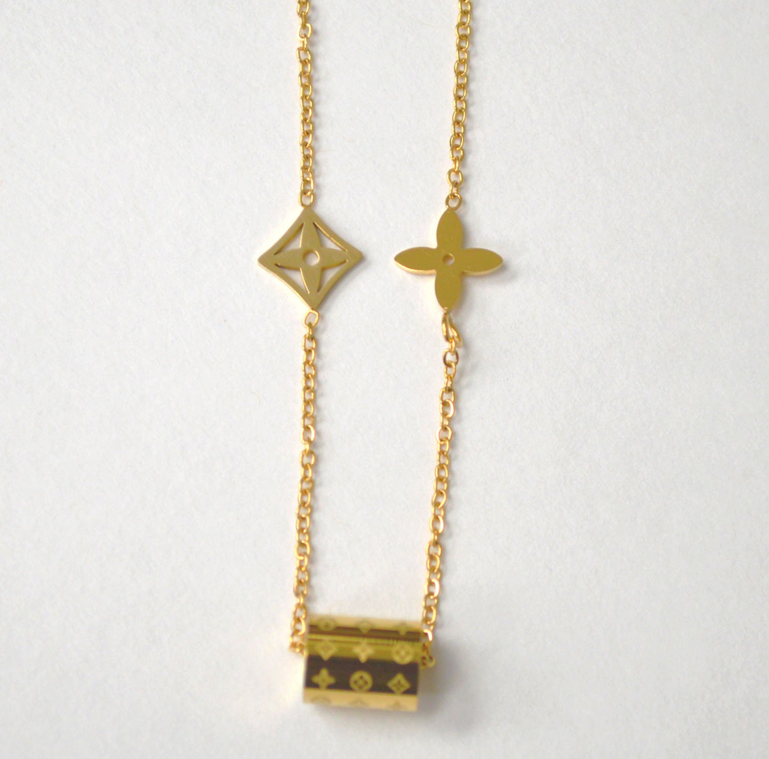 Designer Inspired Gold Plated Necklace 85-1024G