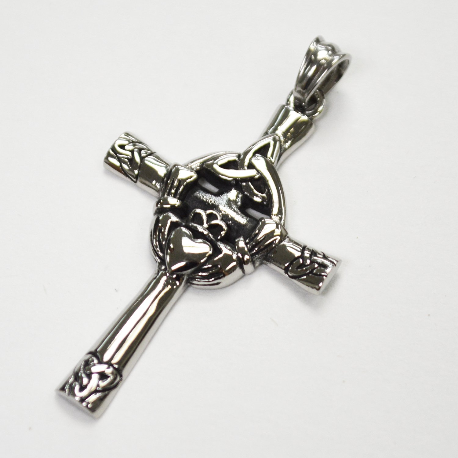 Cross with Claddagh Pendant 86-2277