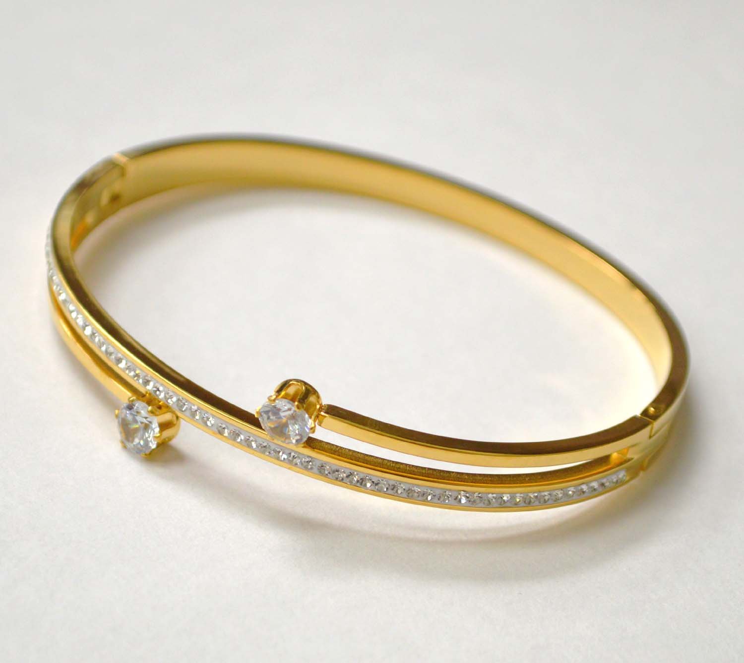 Gold IP Plated Bangle 84-1836G