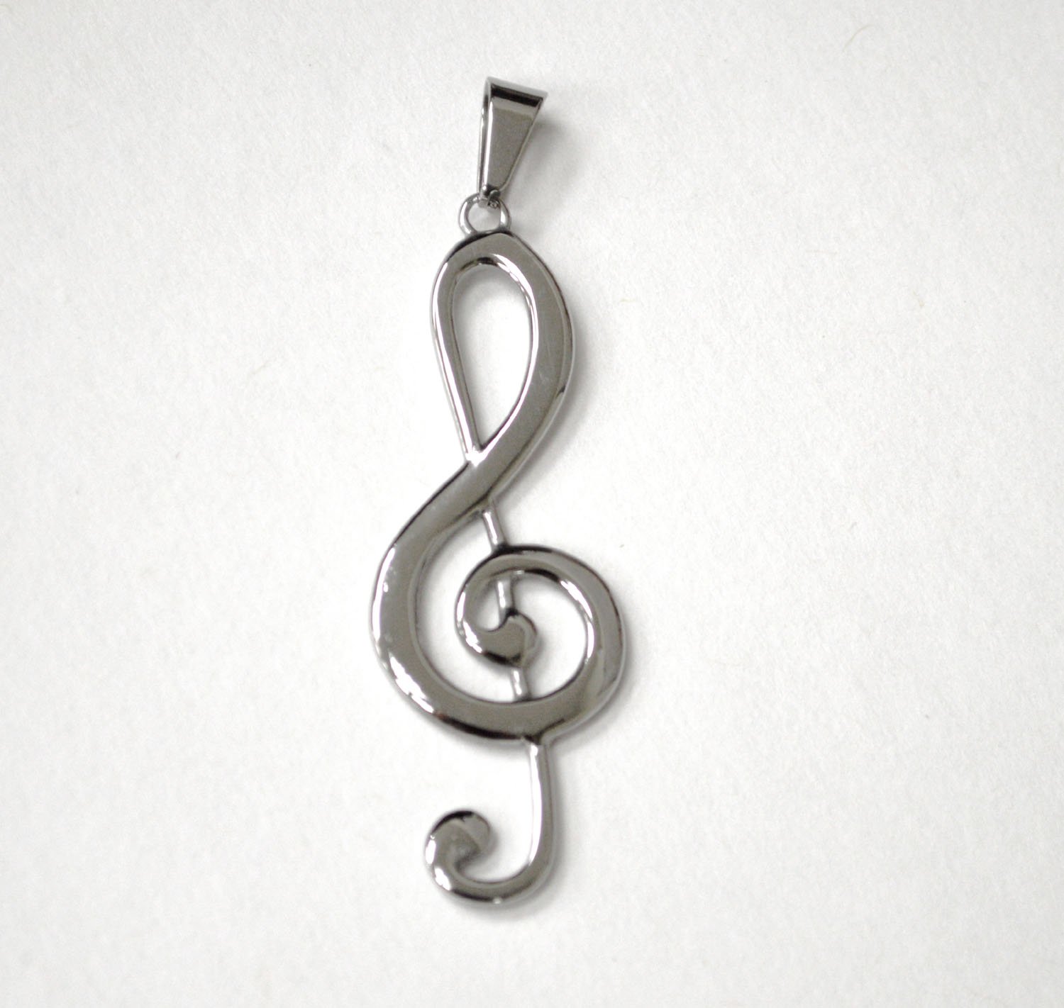 Music Note Stainless Steel Pendant 86-2882