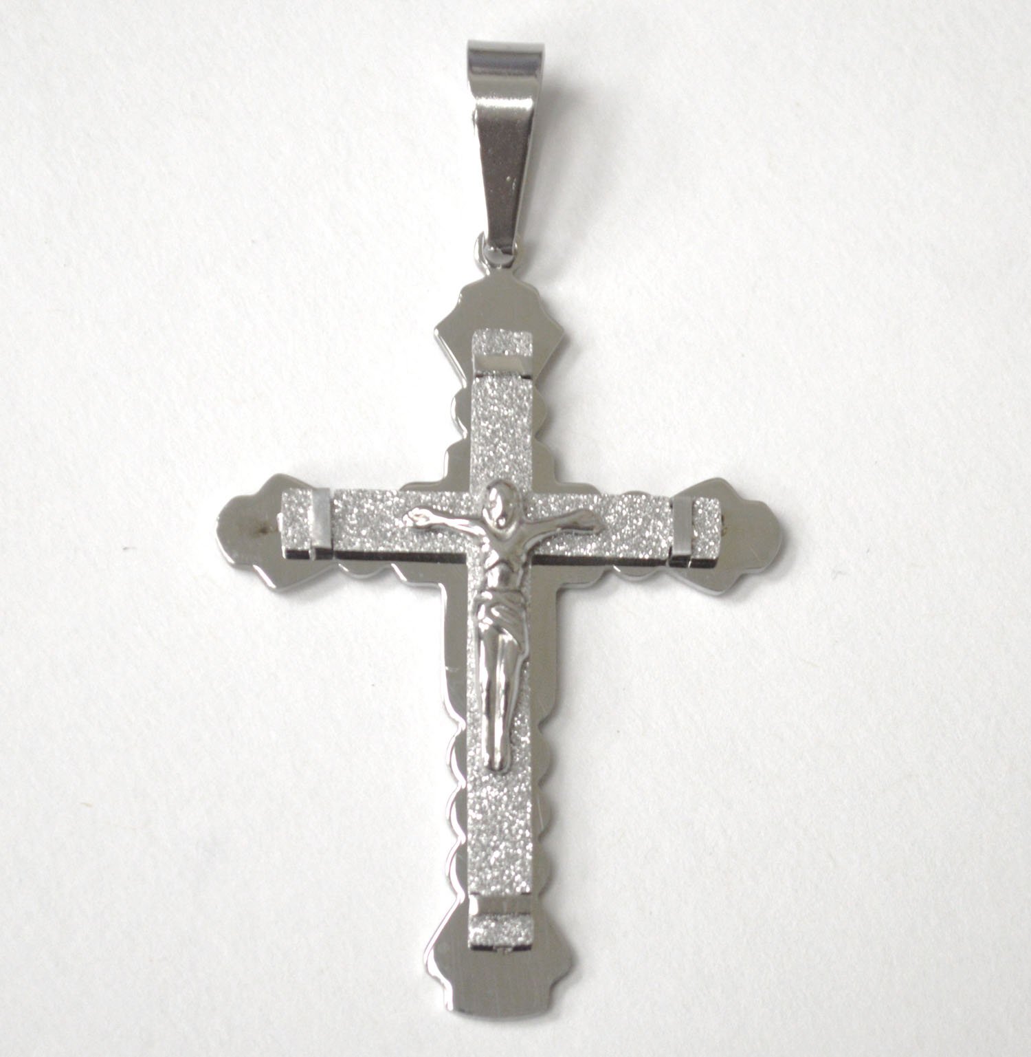 Crucifix Stainless Steel Pendant 86-2865