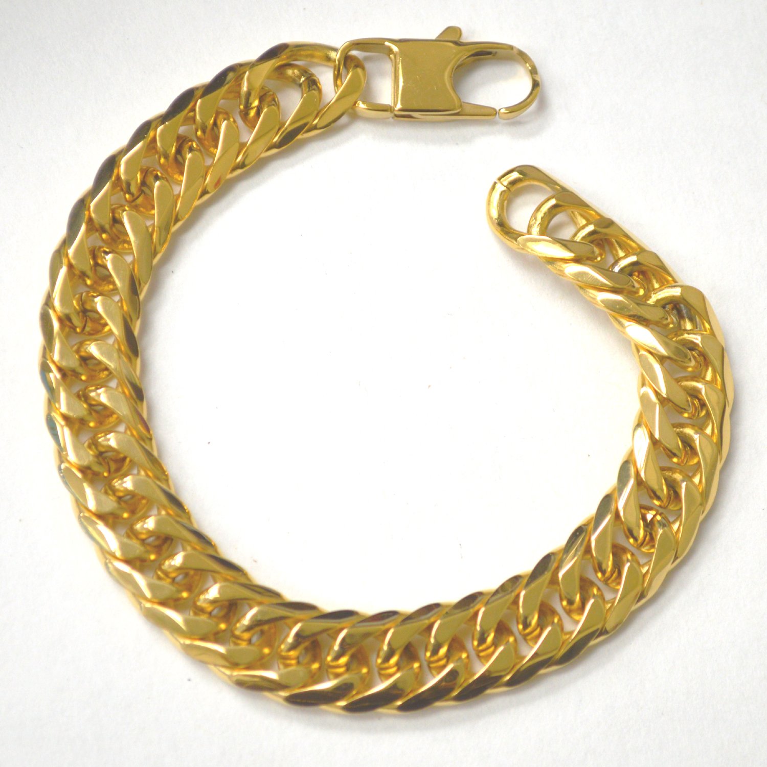 12mm ROMBO/GML Gold IP Plated Bracelet 84-GMLG6-GL-12