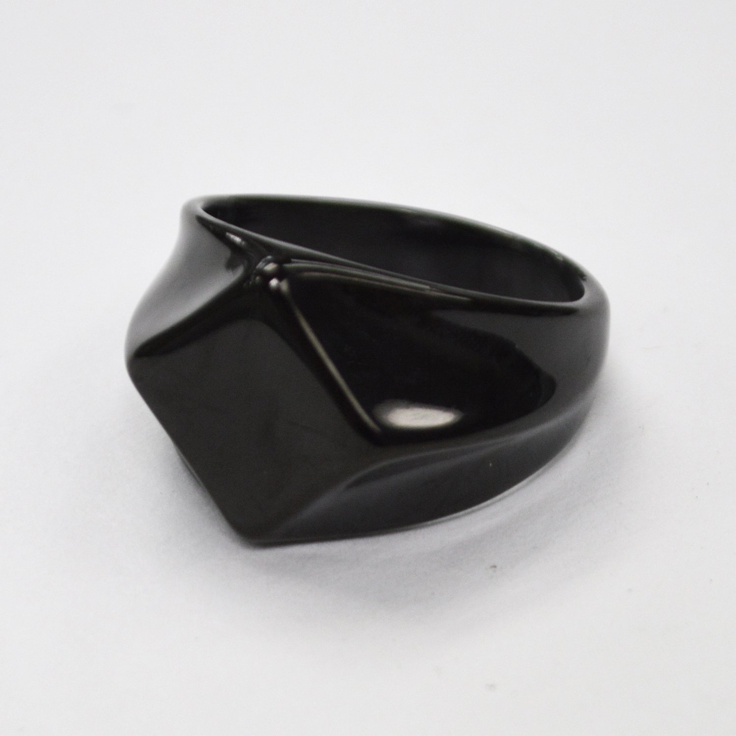 BLACK PLATED RING 81-1106B