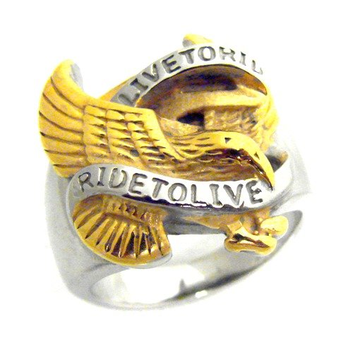 2 Tones Eagle Ring (19x22mm) 81-695-2T