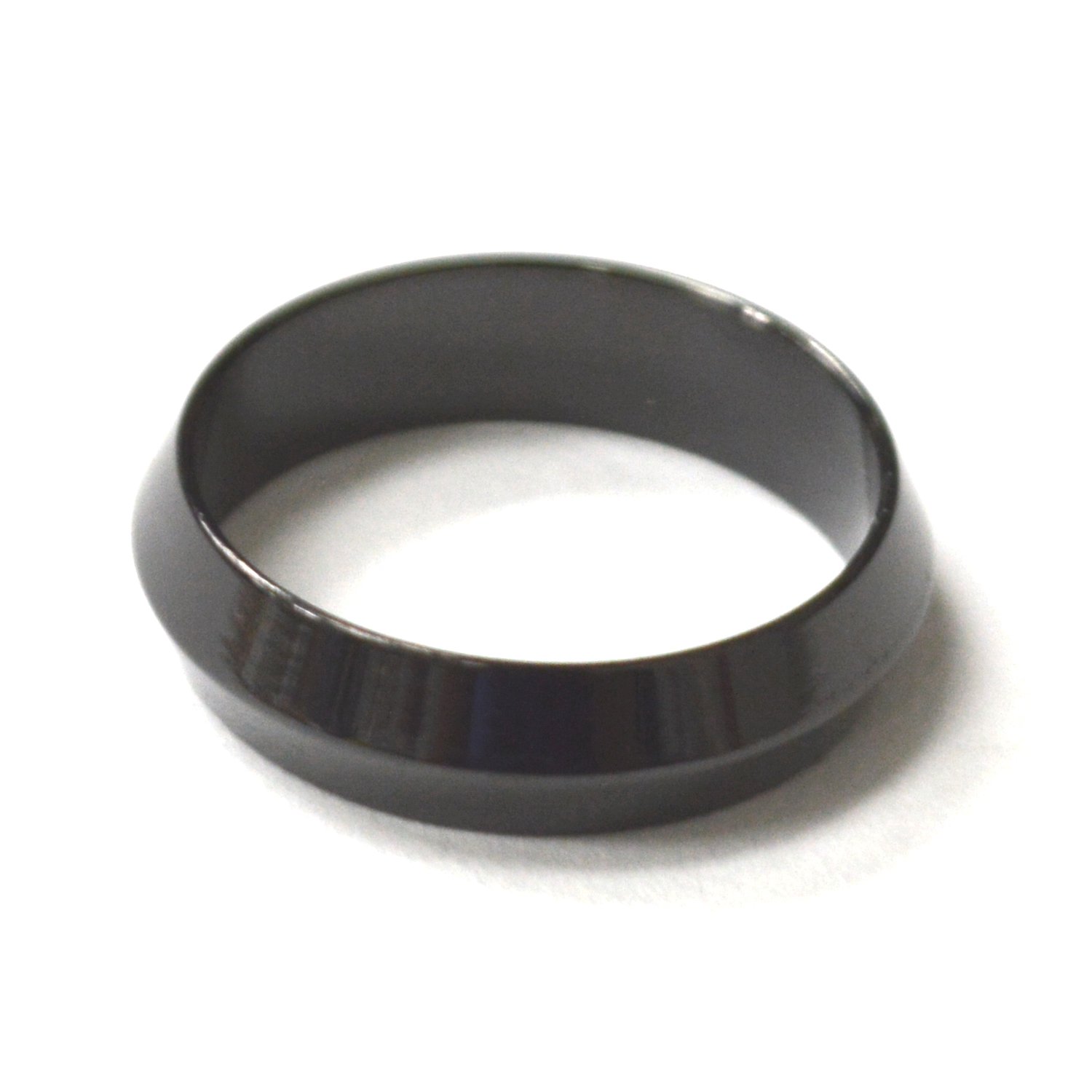 Black Plated Stainless Steel Ring 81-1709B