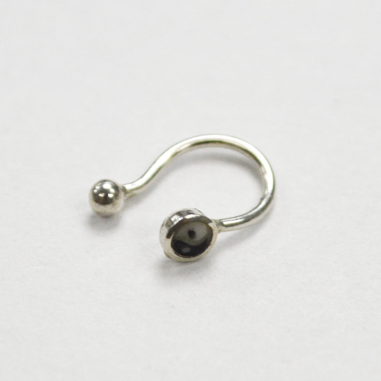 Ying Yang Nose Stud Sterling Silver (5 pcs in a bag)