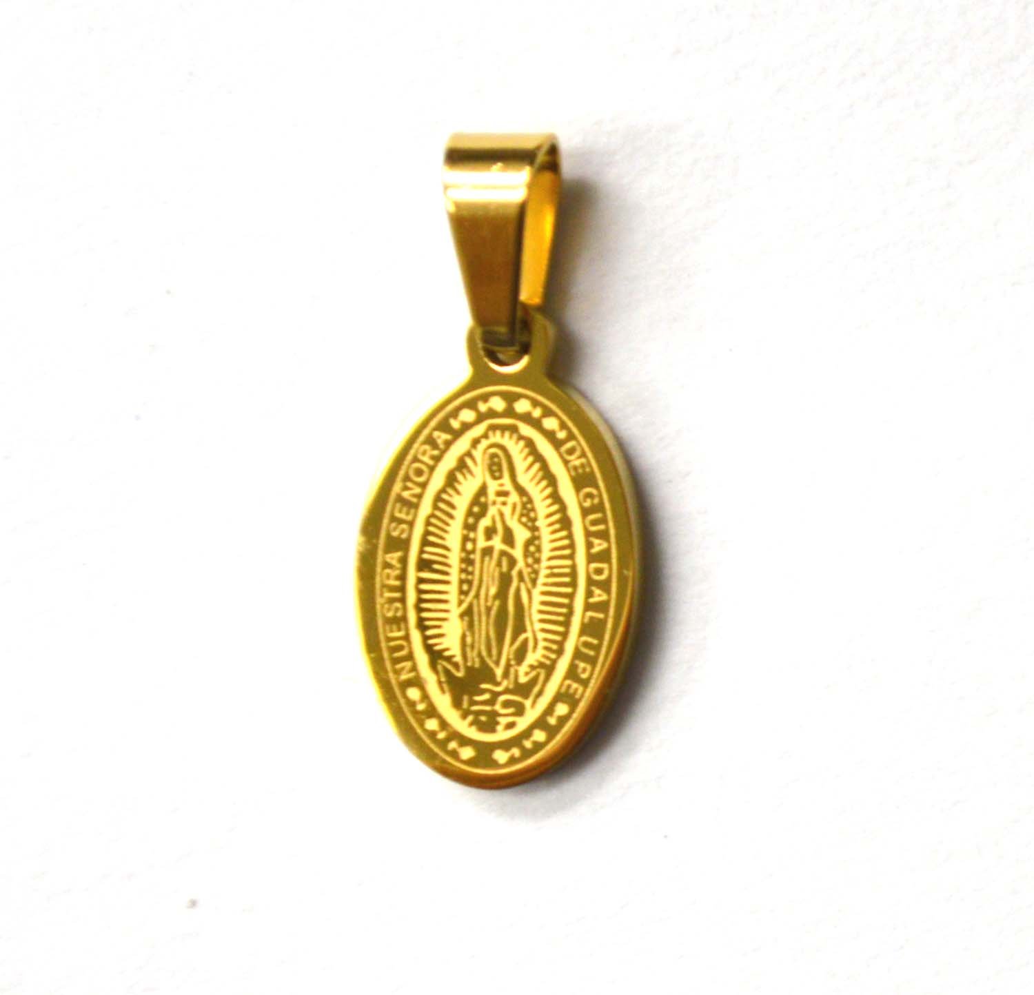 Nuestra Sn Guadalupe Gold Plated Pendant 86-2119G
