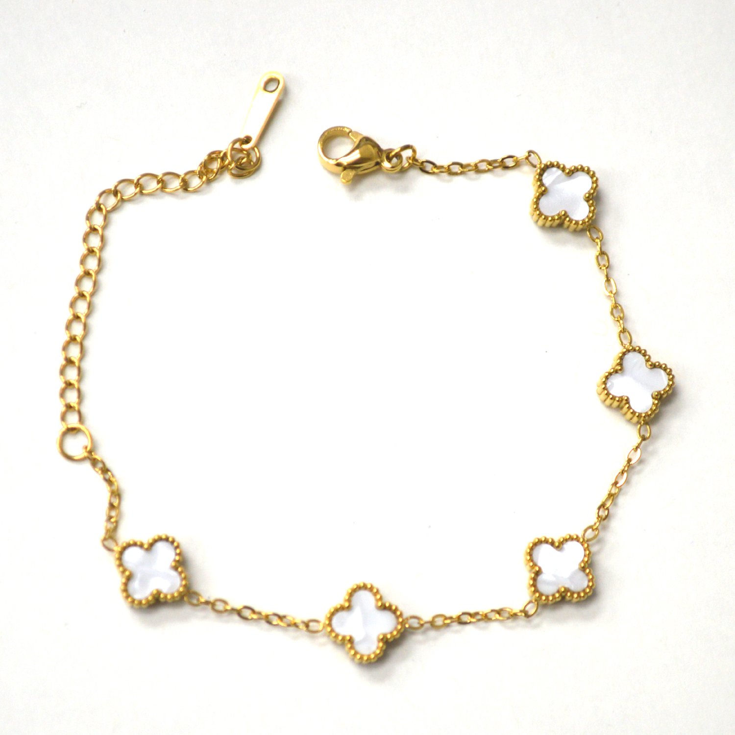 Designers Inspired Gold IP Plated Bracelet 84-1973G-9 MOP