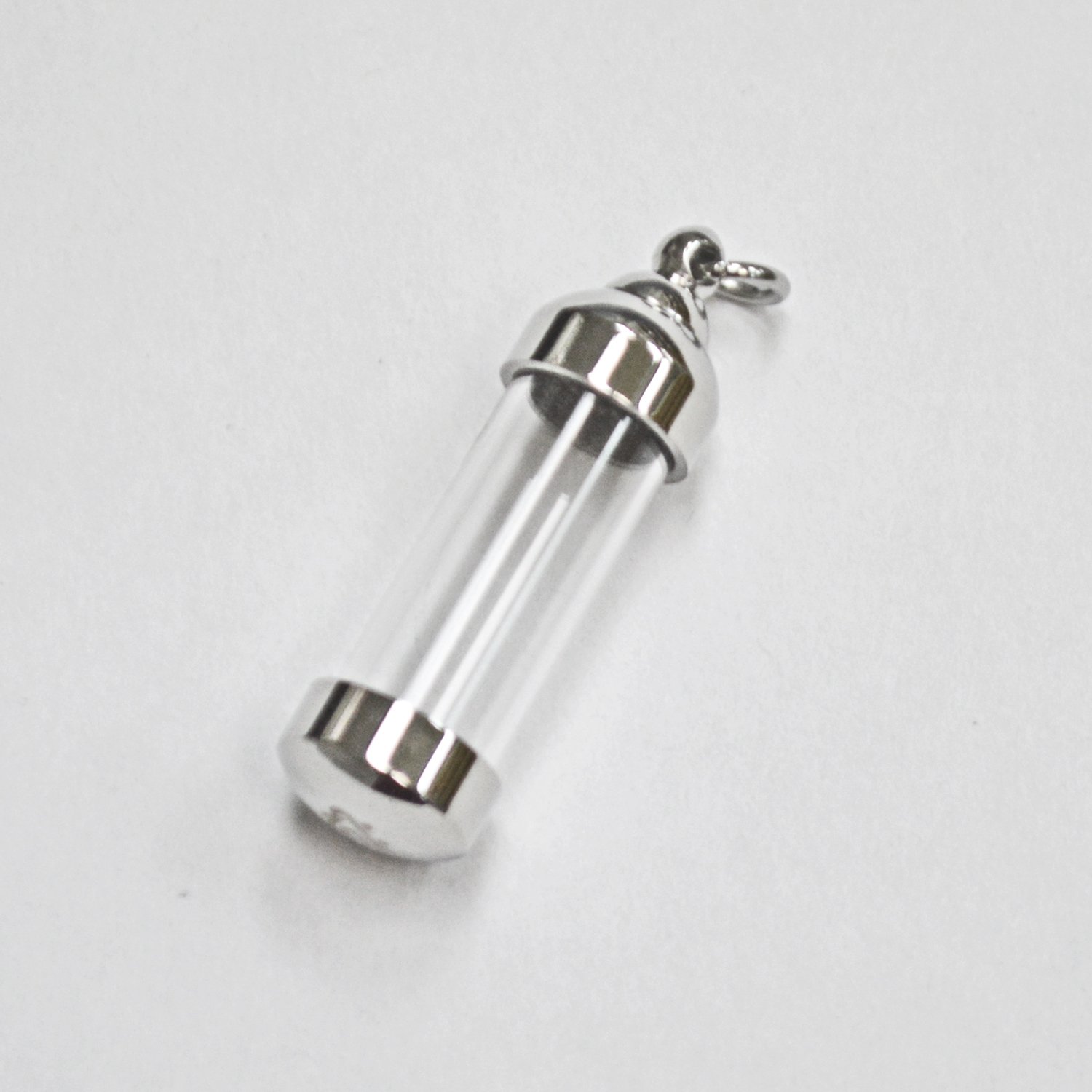 See Through Glass Canister Pendant 86-2211S