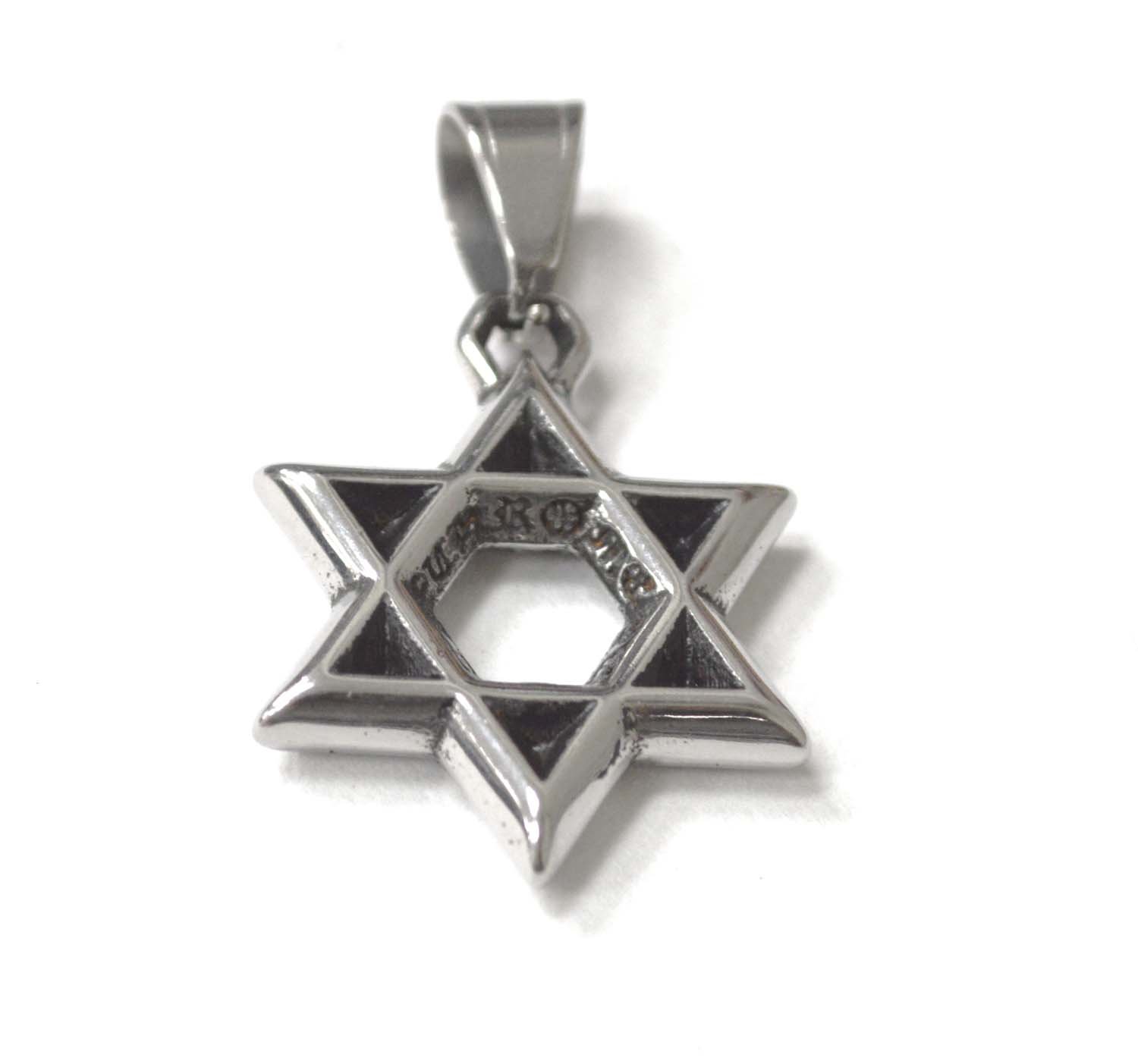 Star of David Stainless Steel Pendant 86-2554