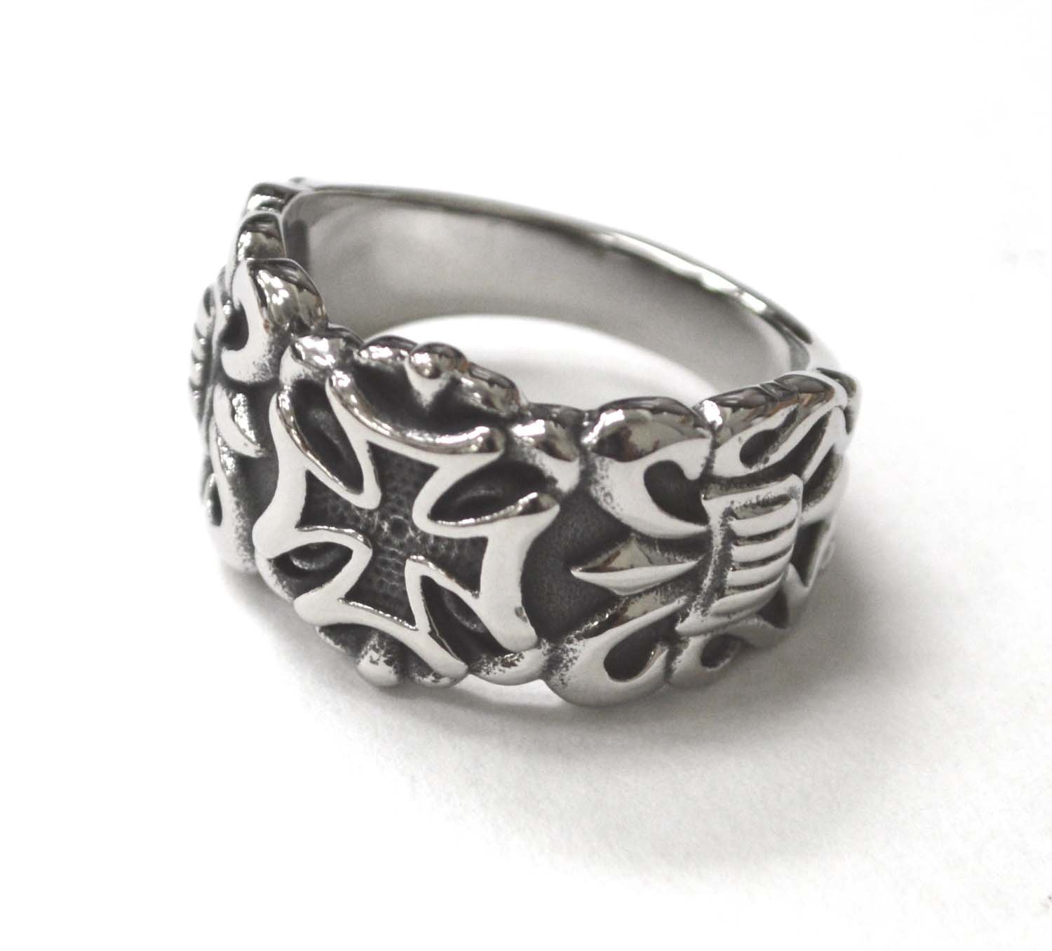 Cross Stainless Steel Ring 81-1556