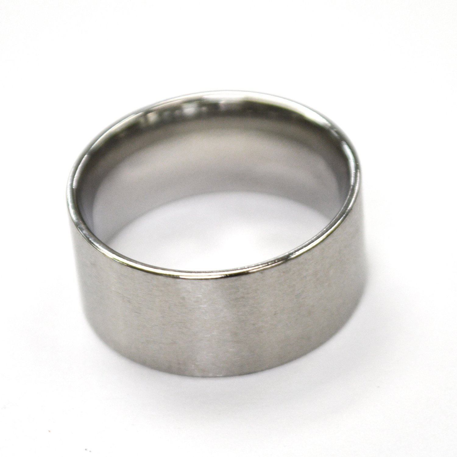 10mm Flat Plain Matte Finish Band Ring 81-304-10