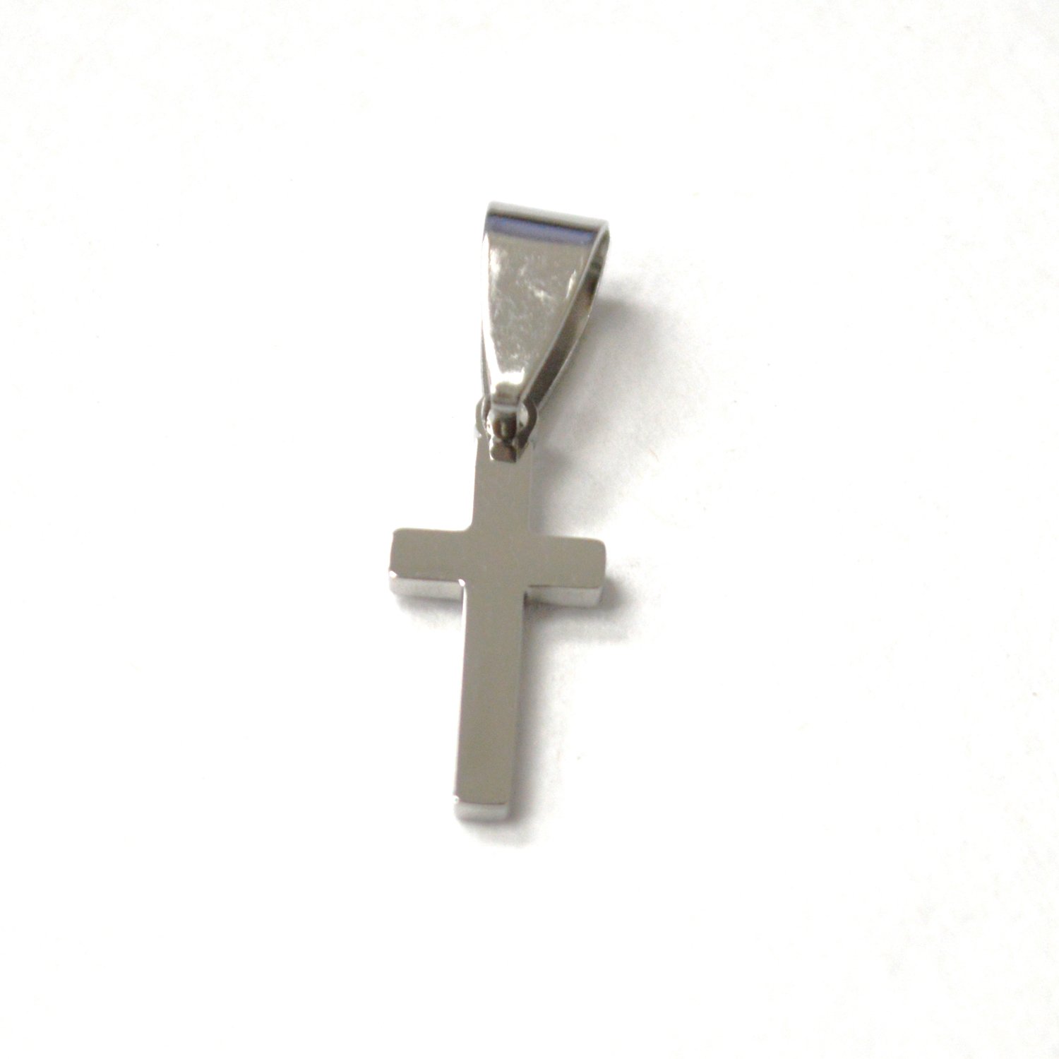 Tiny Plain Cross Stainless Steel Pendant 86-3068S
