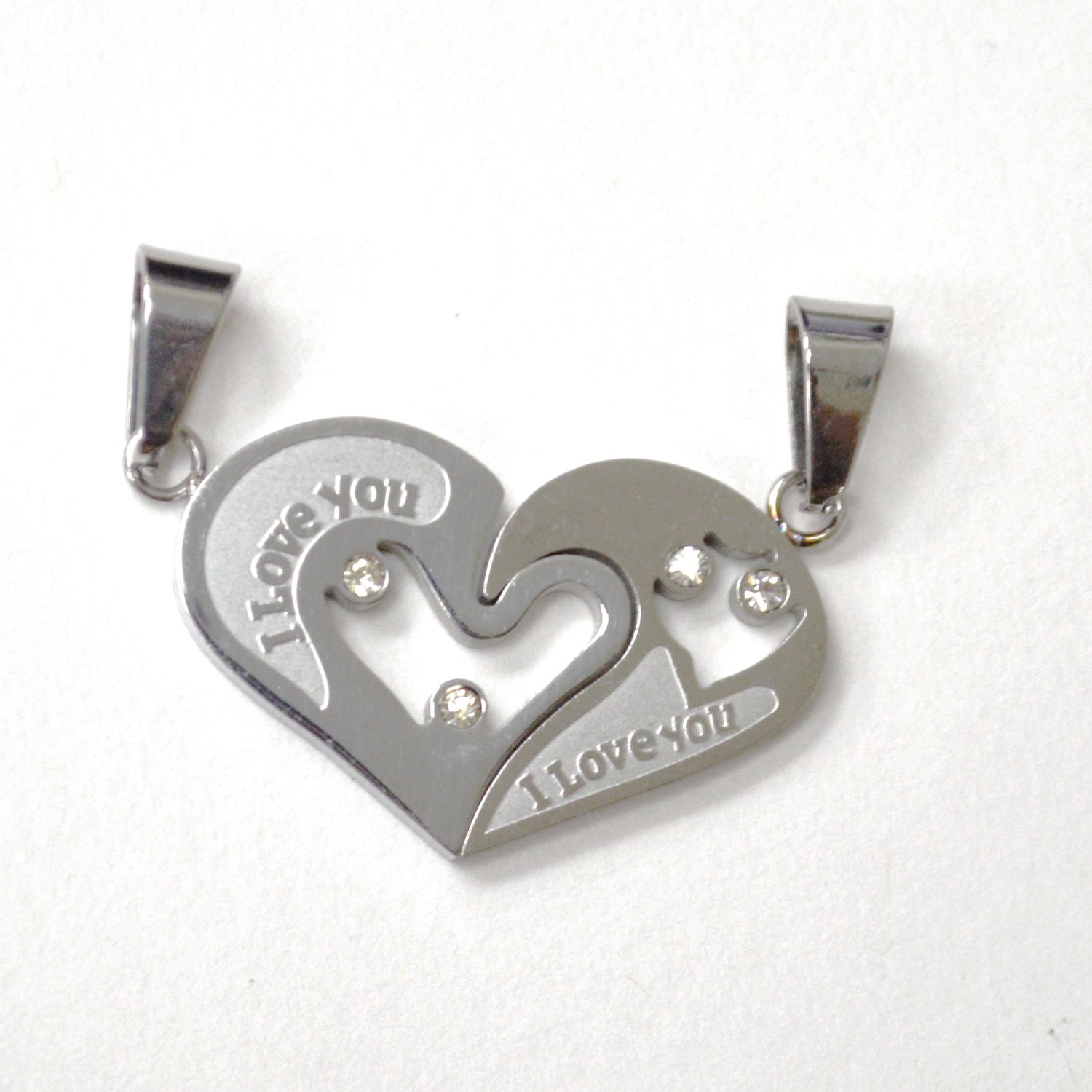 Breakable Heart Stainless Steel Pendant 86-451