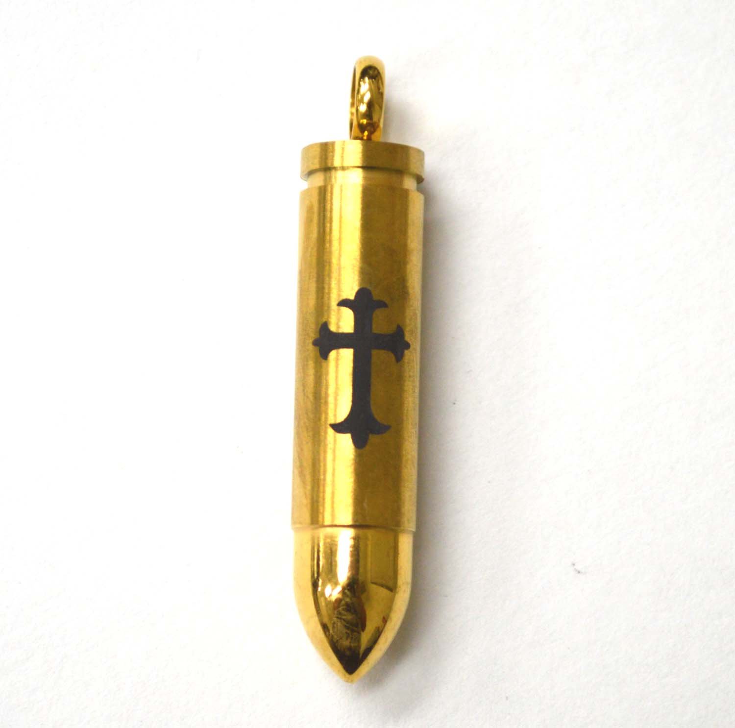 Bullet Gold Plated Screw Top Pendant 86-2478G