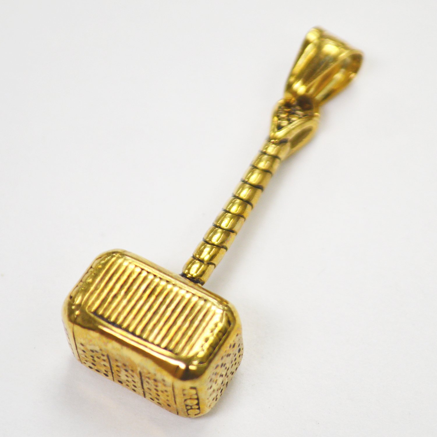 Thor's Hammer Gold IP Plated Pendant 86-1682G