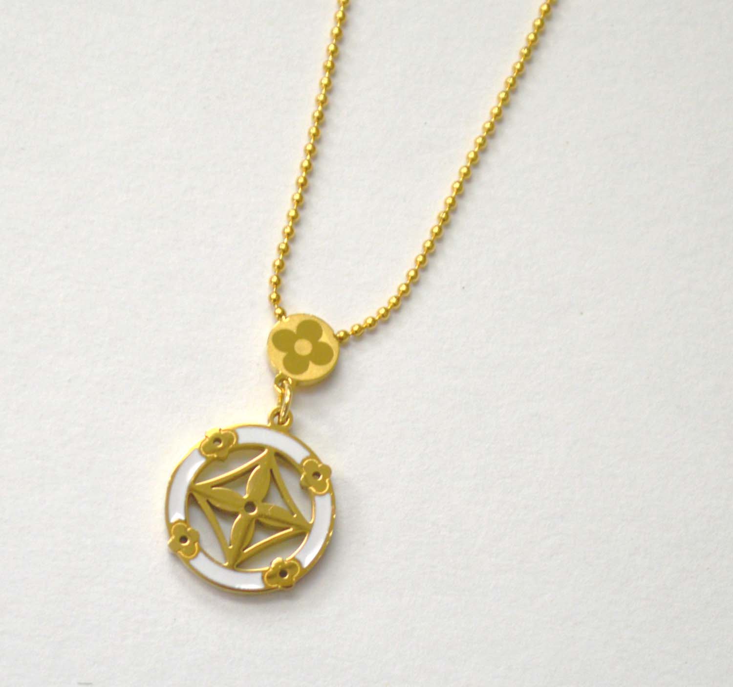 Designer Inspired Gold IP Plated Necklace 85-258