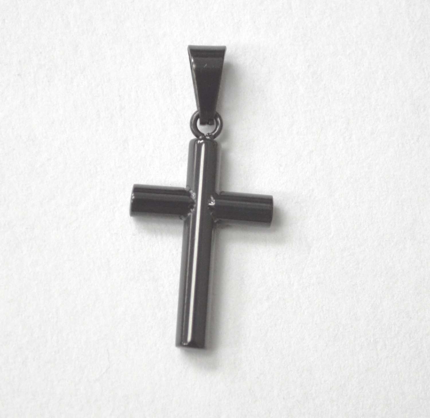 Cross Black Plated Pendant 86-1003B