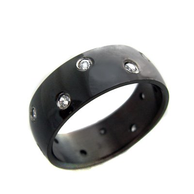 Stainless Steel Black Plated Ring 81-267