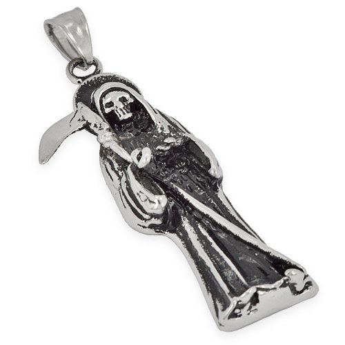 Santa Muerte Stainless Steel  Pendant 86-1606S