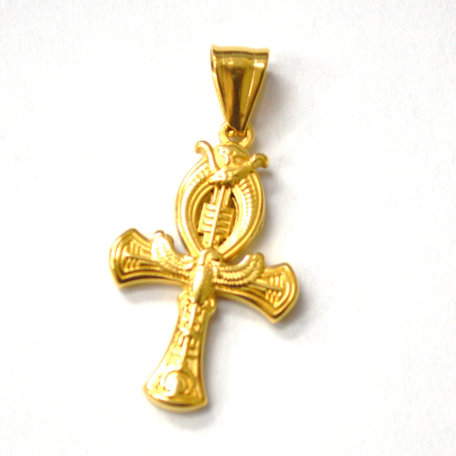 Egyptian Ankh Gold Plated Pendant 86-2911G