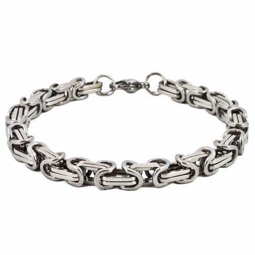 5mm Byzantine Stainless Steel Bracelet 84-195-5