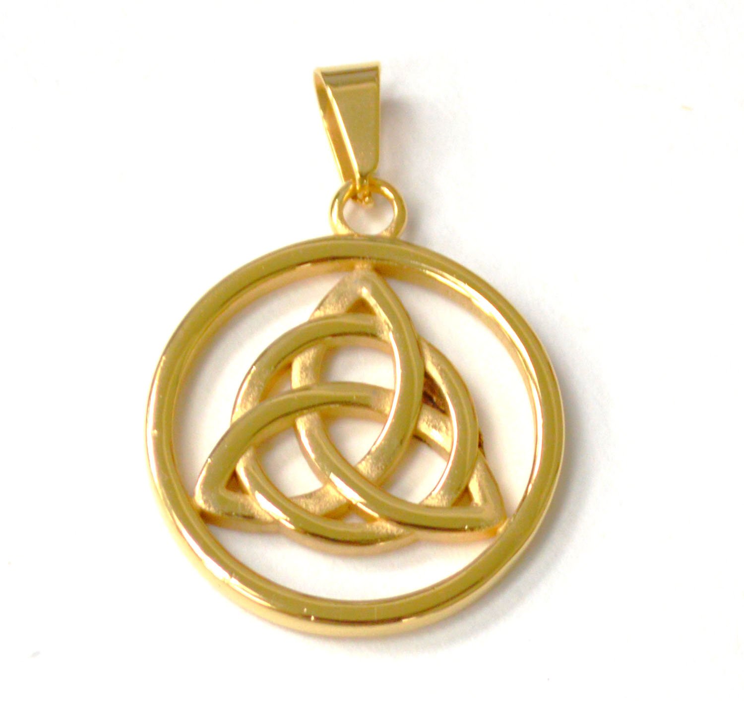 Triquetra Gold IP Plated Pendant  86-2821G