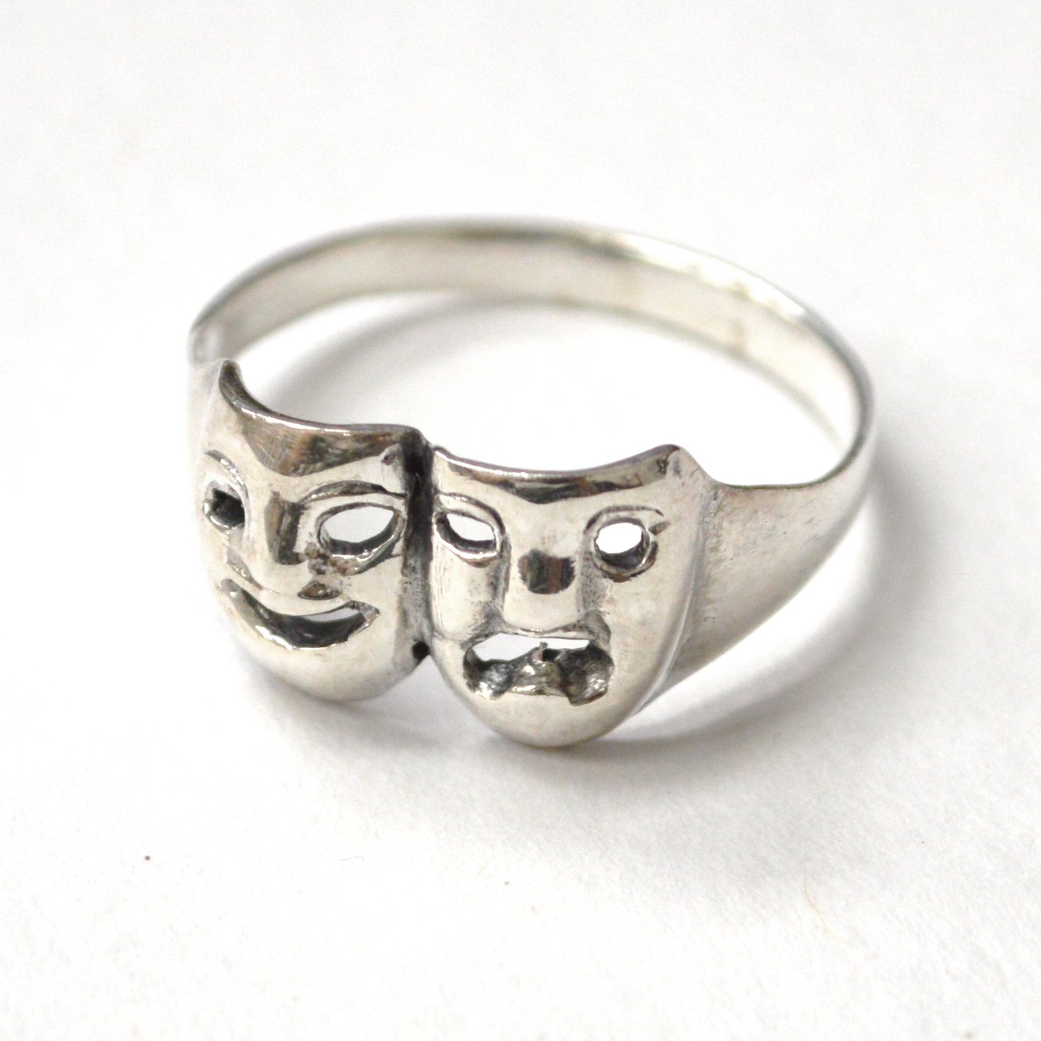 Comedy Tragedy Sterling Silver Ring 51-3072