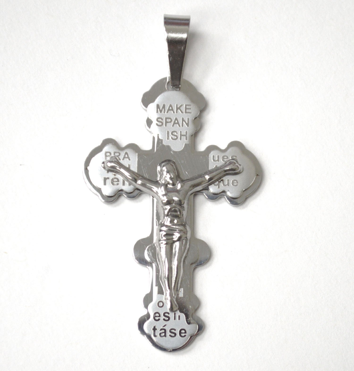 Crucifix Stainless Steel Pendant 86-2854