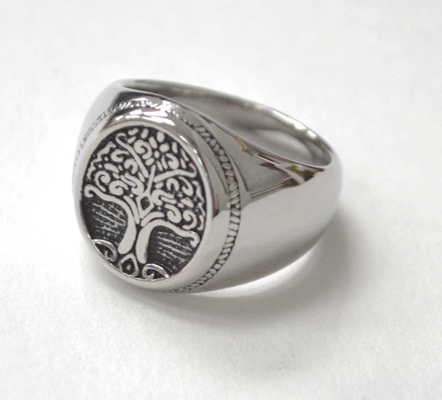 Tree of Life Stainless Steel Rings 81-1572