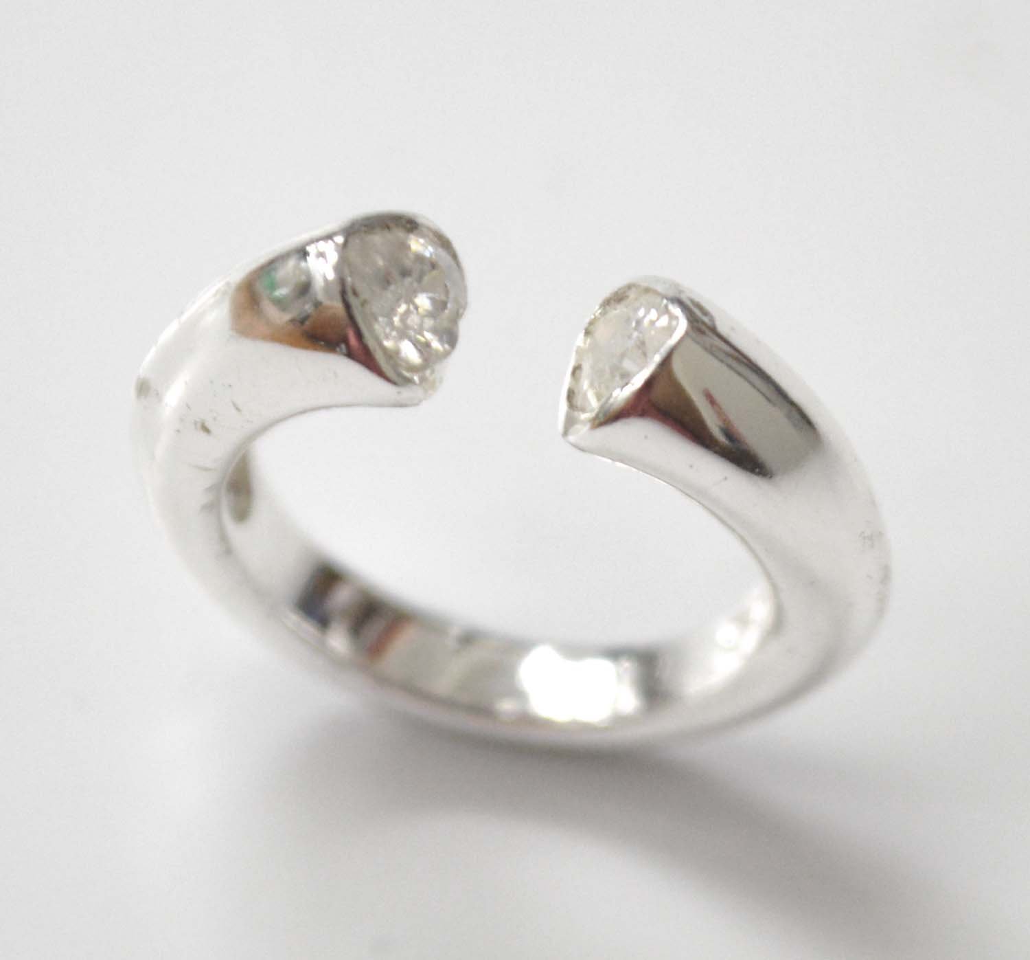 CZ Stone Ring Sterling Silver 51-2050