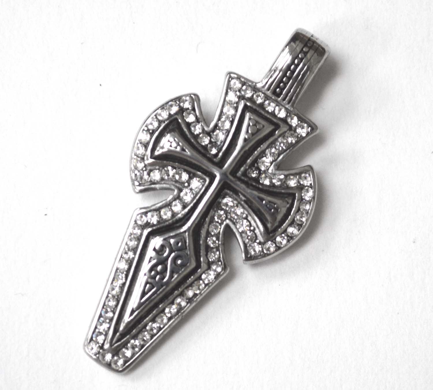 Cross with Stones Pendant 86-2439