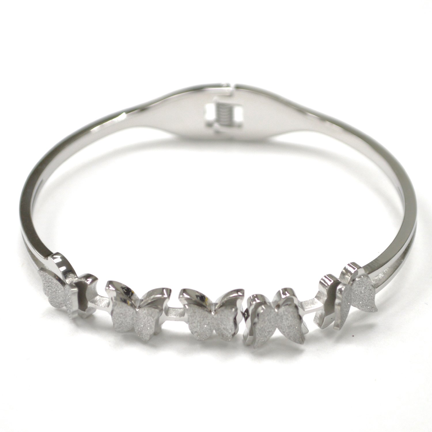 Butterfly Stainless Steel Bangle 84-1929S