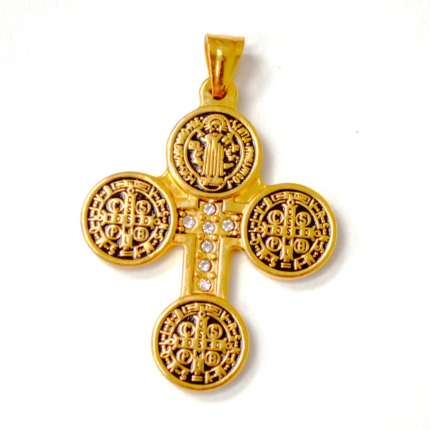 San Beneto Cross Gold Plated Pendant 86-2994G