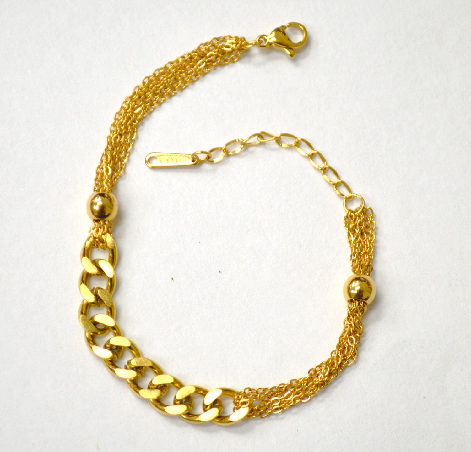 Designer Inspired Gold Plated Bracelet 84-1902G
