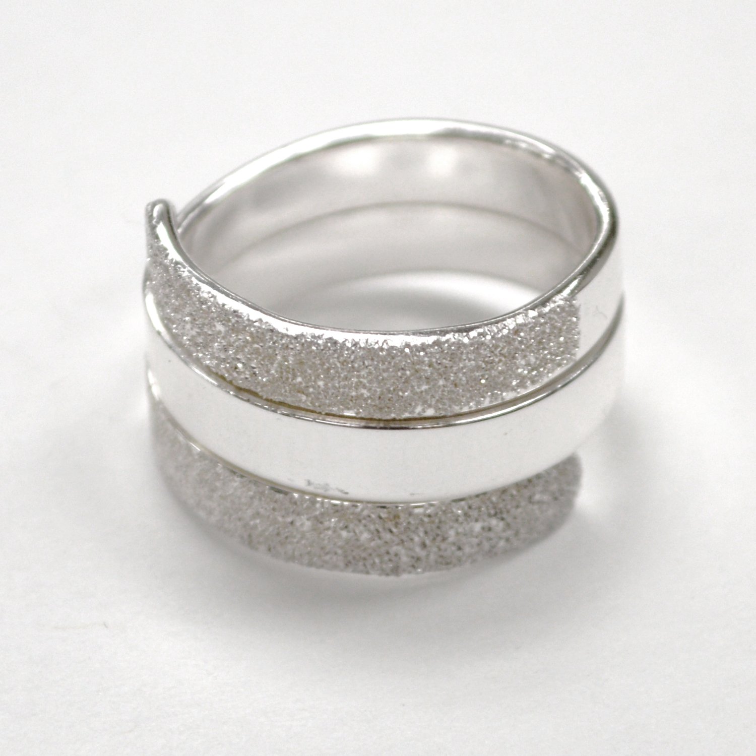 Glitter Sterling Silver Ring 51-1404