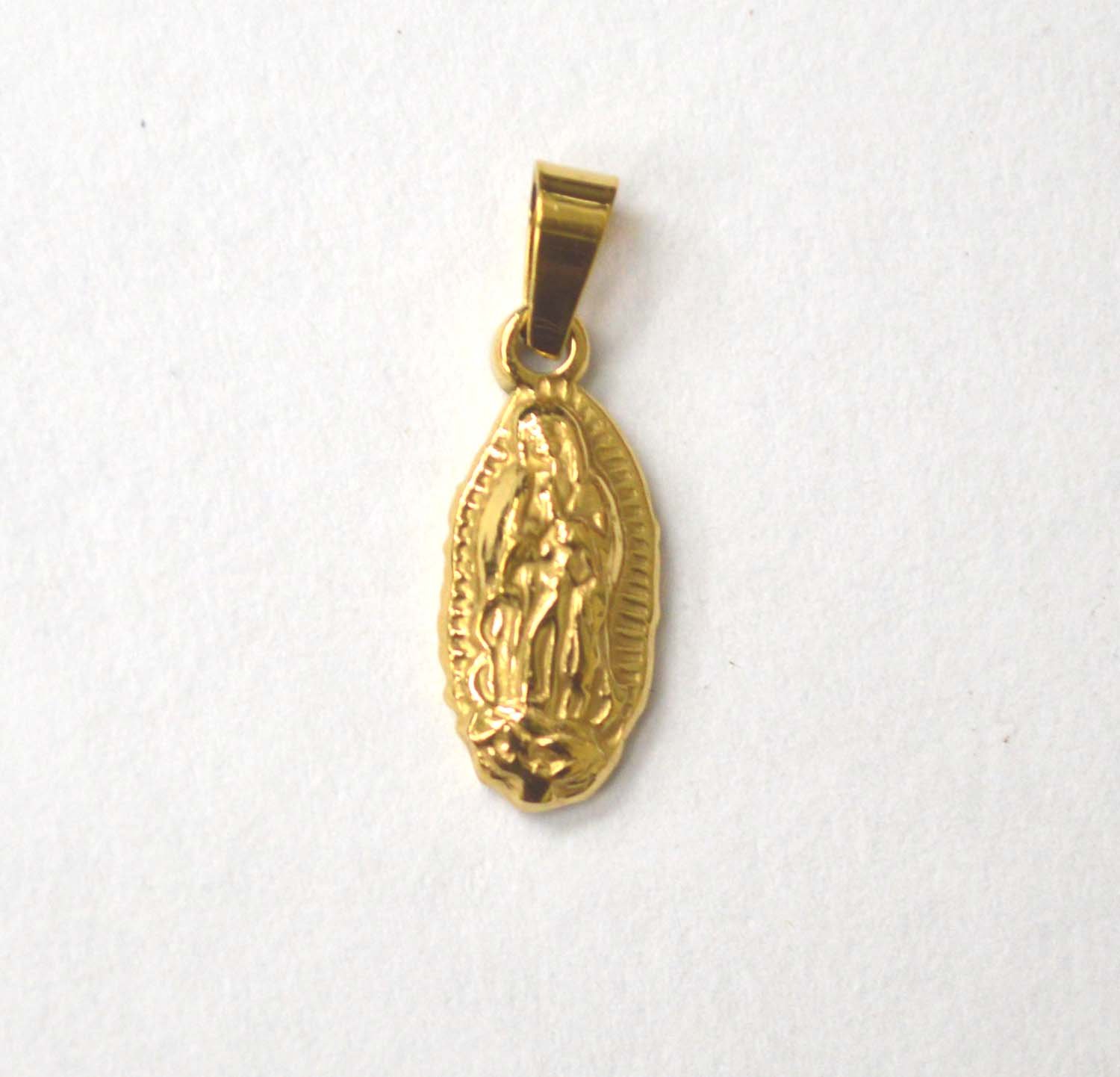 Nuestra Sn Guadalupe Gold Plated Pendant 86-2510G