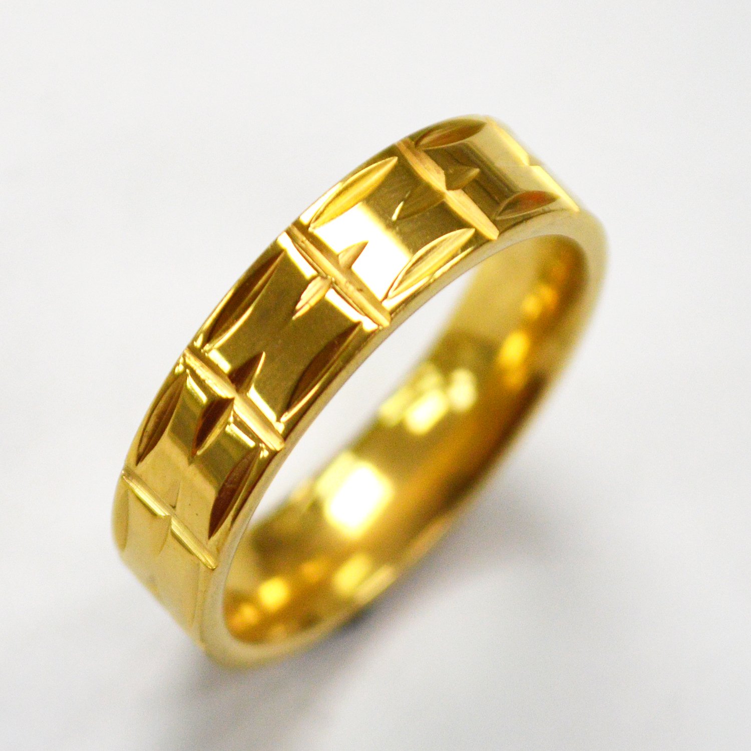 Gold IP Plated RING 81-1346