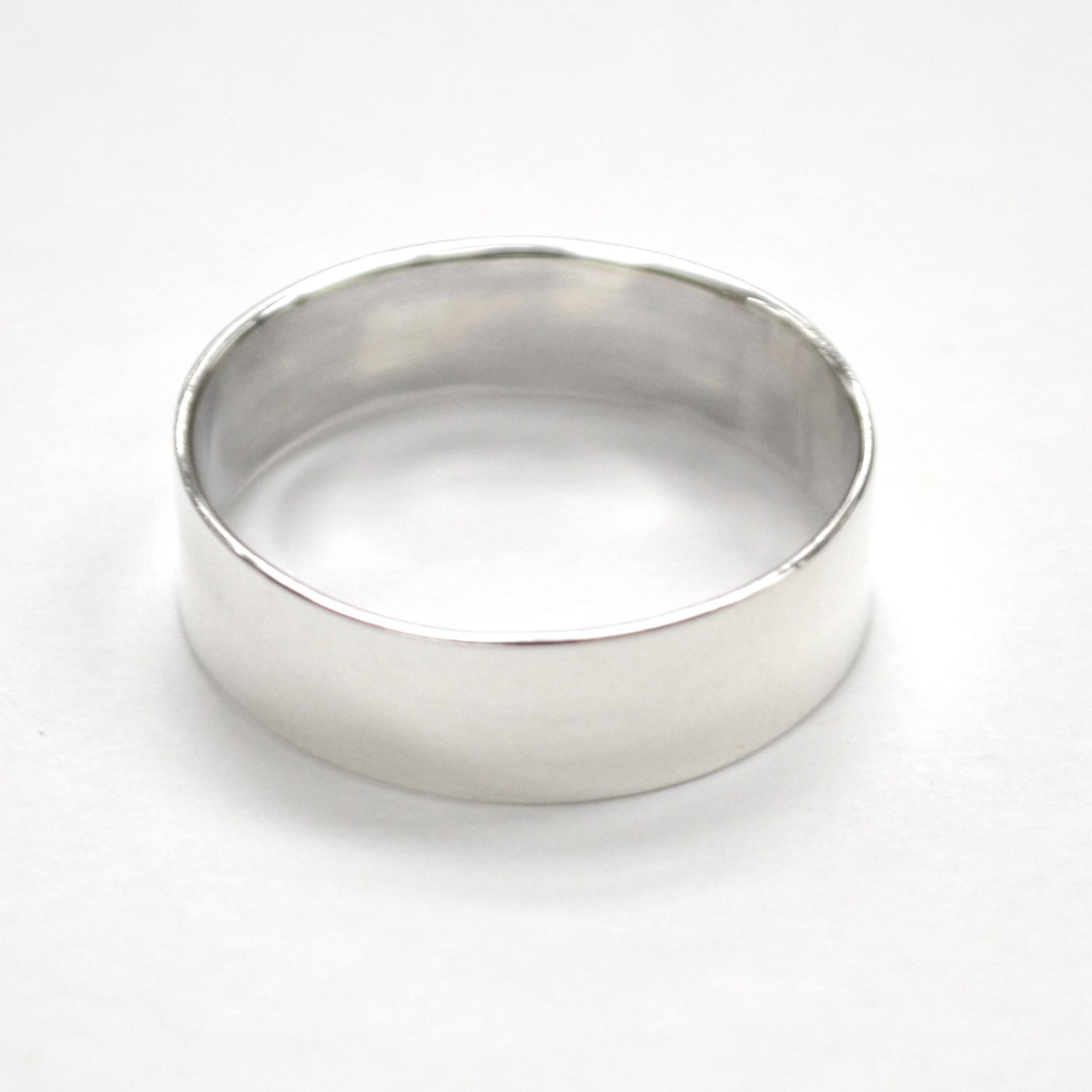 6mm Flat Plain Band Sterling Silver 51-1259