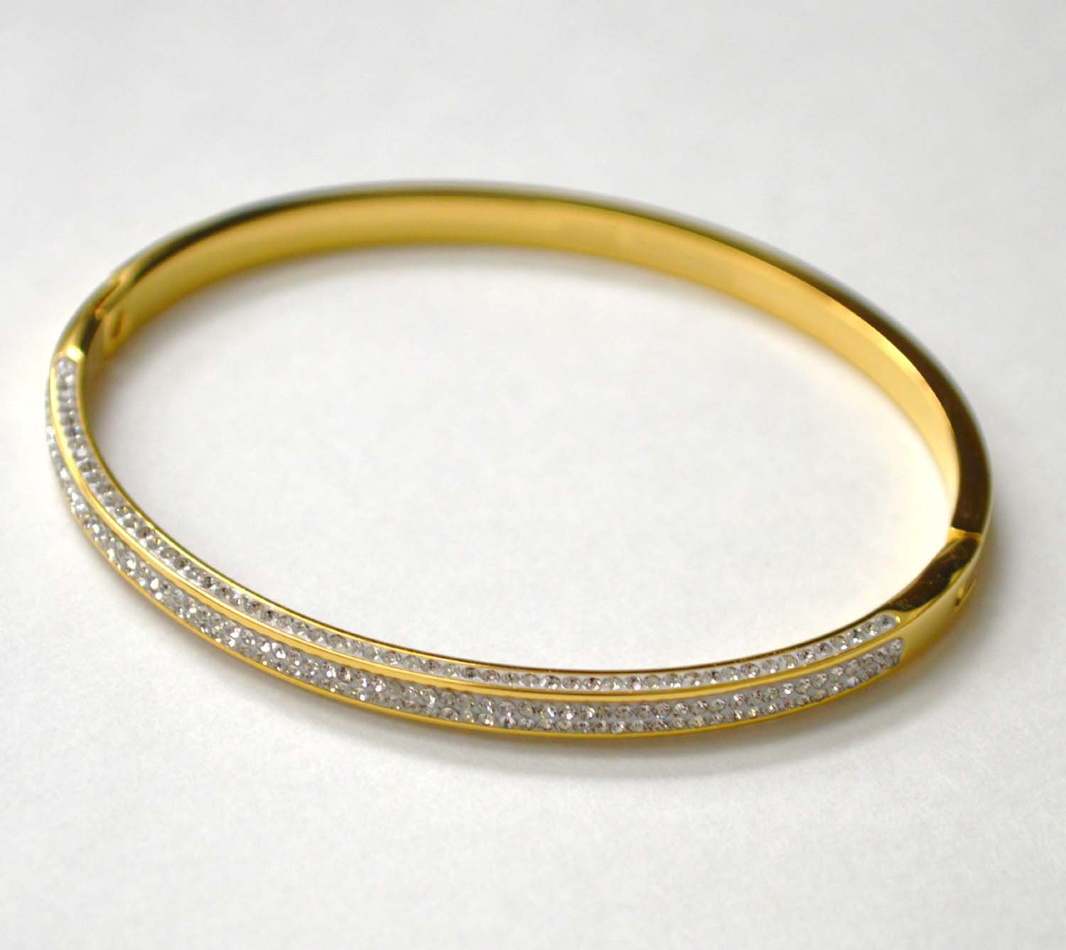 Gold IP Plated Bangle 84-1834G