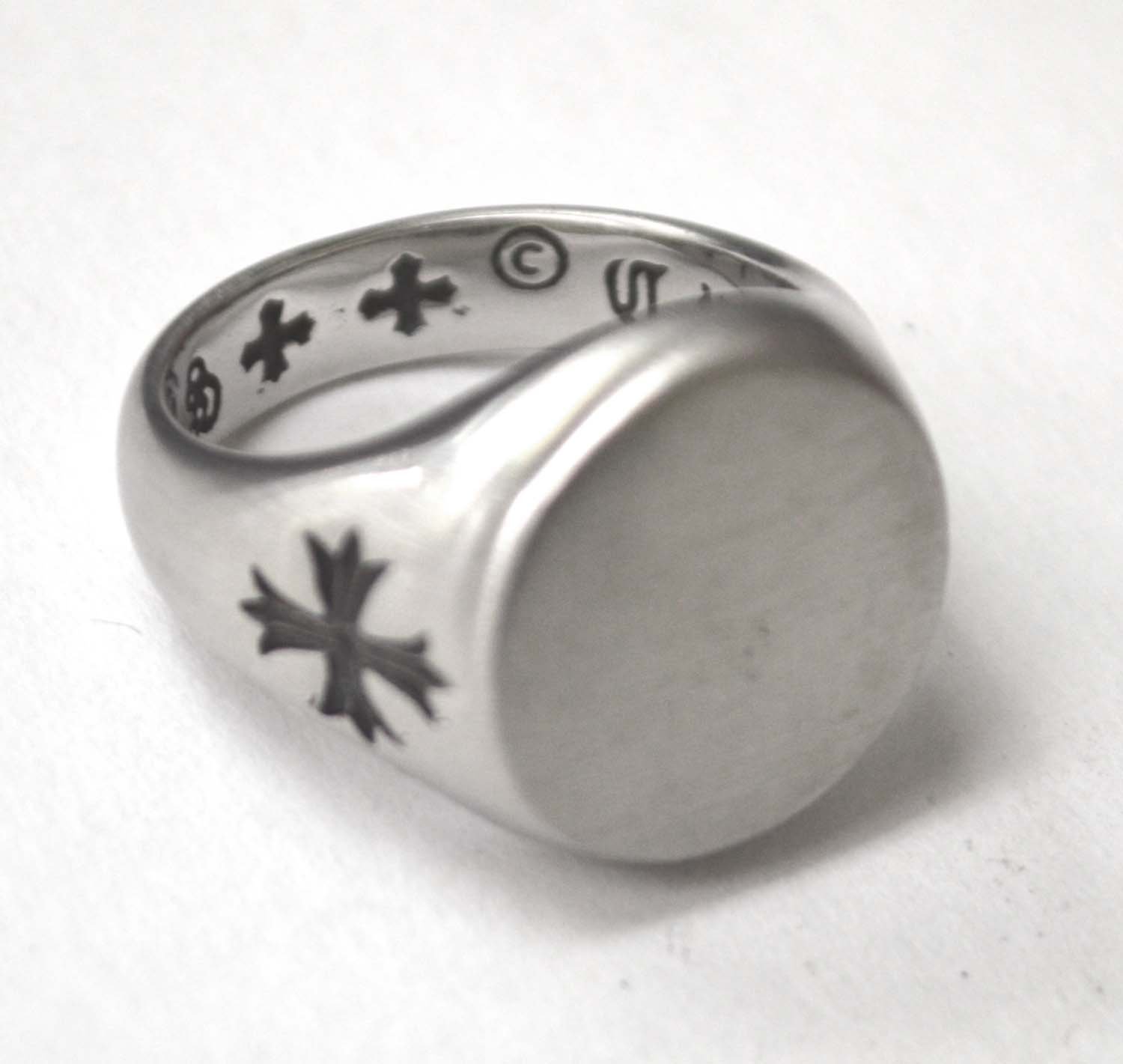 Signet Cross Matte Finish Ring 81-1368-Ro