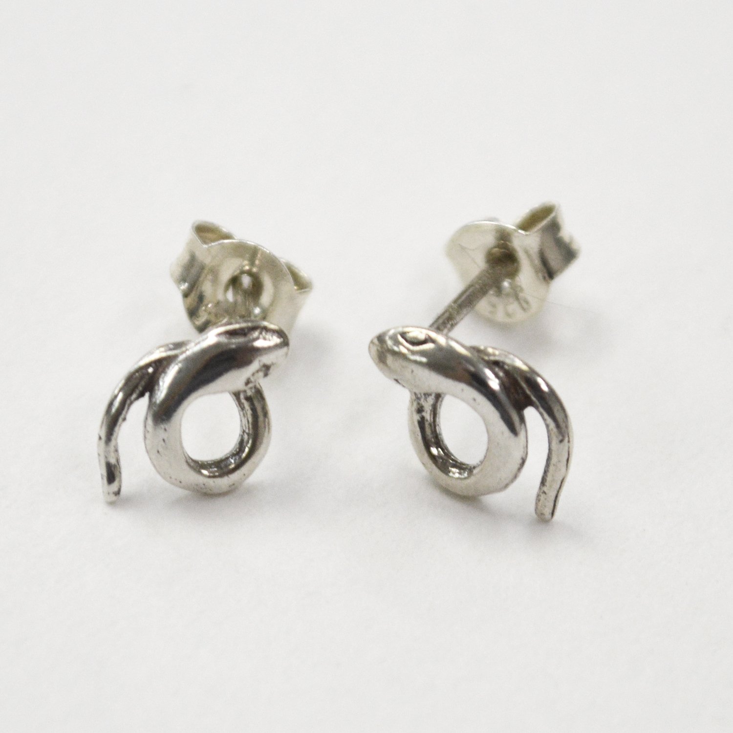 Snake Stud Sterling Silver Earring 53-5265