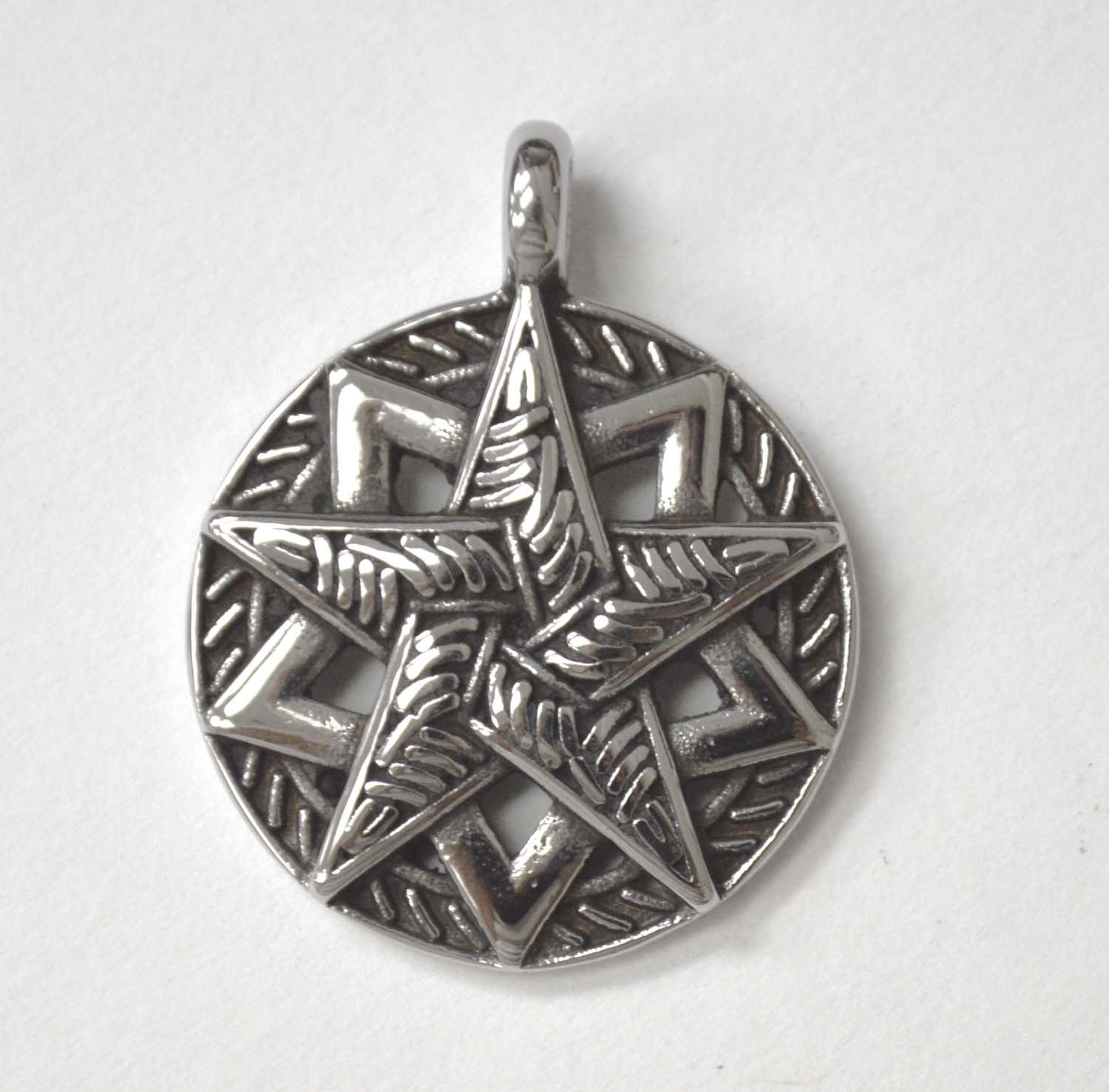 Pentagram Stainless Steel Pendant 86-2464S