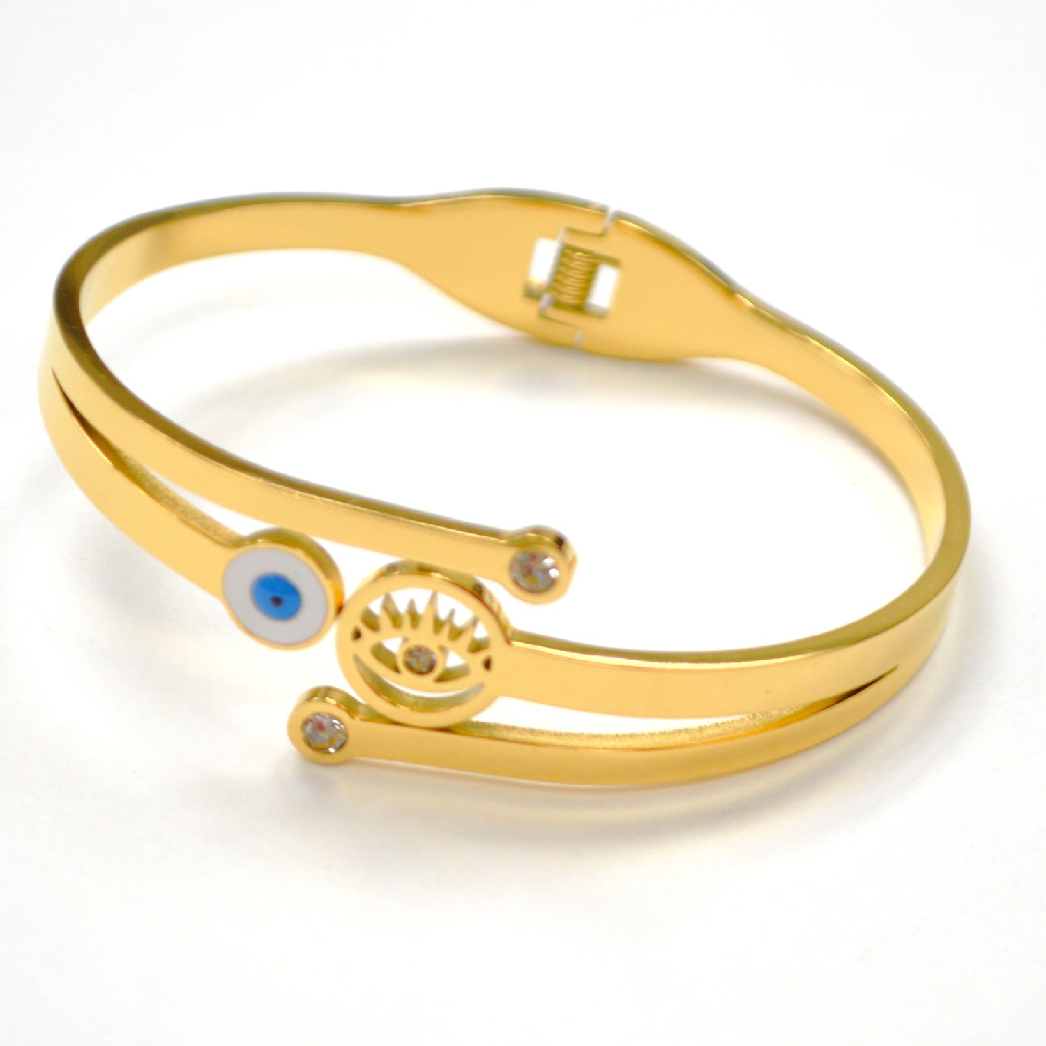 Designer Inspired Gold Plated Bangle 84-1932G