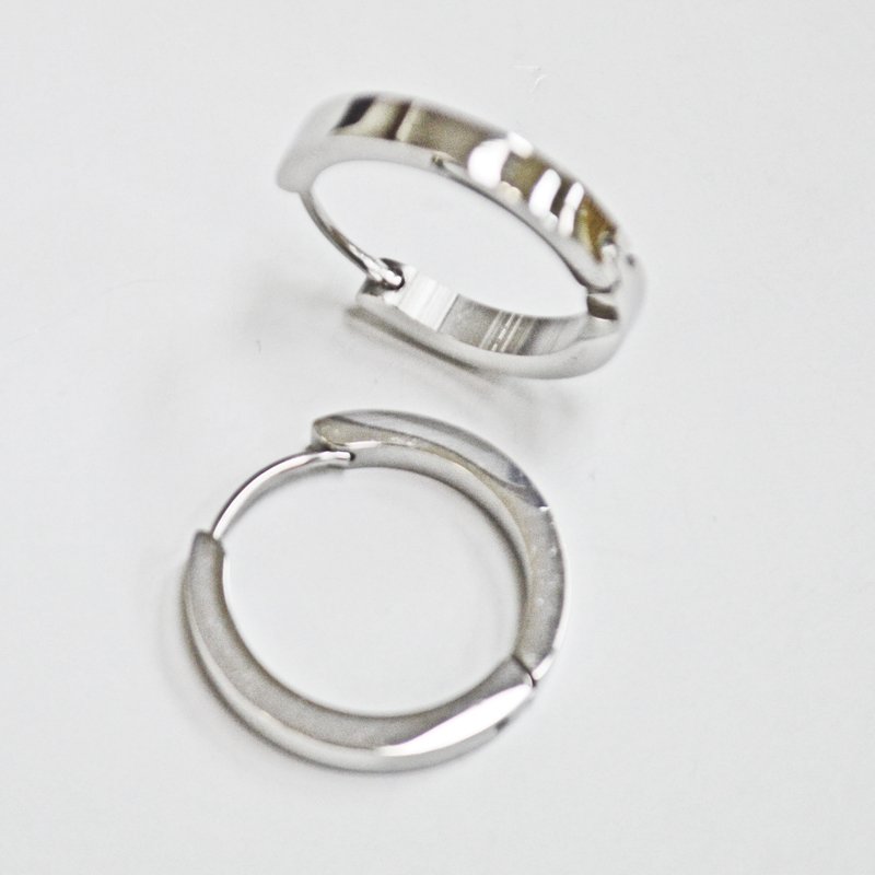 Stainless Steel Huggies Earrings 83-723S-3